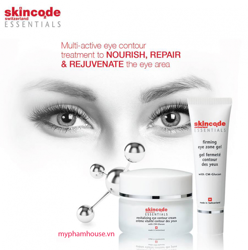 Gel làm săn chắc và xóa nếp nhăn toàn diện vùng mắt Skincode essentials firming eye zone gel
